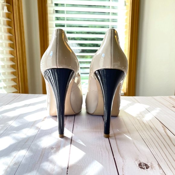 Patent Leather Peep-Toe Platform Pump - Picture 4 of 7